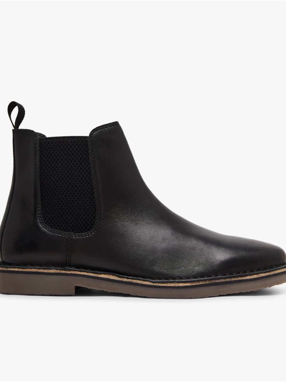 Men's Black Chelsea Boot - Classic Slip-On Dress Boot 7
